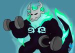  2020 absurd_res anthro bunnybara demon hi_res humanoid_hands male simple_background solo 