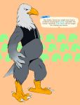  2020 4_fingers 4_toes abdominal_bulge accipitrid accipitriform after_vore animal_crossing animated anisodactyl anthro apollo_(animal_crossing) avian bald_eagle beak belly big_belly biped bird bird_feet black_eyes blinking bottomless claws clothed clothing dialogue digital_drawing_(artwork) digital_media_(artwork) eagle english_text feathered_wings feathers featureless_crotch fingers front_view frown full-length_portrait grey_body grey_feathers grey_tail hi_res looking_away loop male male/male male_pred male_prey multicolored_body multicolored_feathers narrowed_eyes neck_tuft nintendo oral_vore orange_background partially_clothed portrait sea_eagle shirt short_playtime simple_background slightly_chubby soft_vore solo solo_focus squirming standing struggling tail_feathers talking_to_viewer talons text toe_claws toes topwear tuft two_tone_body two_tone_feathers unknown_artist unseen_character vest video_games vore white_body white_claws white_feathers winged_arms wings yellow_beak zipper 