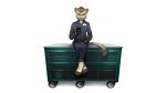  alpha_channel anonymous_artist anthro clothing cougar digitigrade felid feline fingerless_gloves gloves handwear heterochromia linden_mcconville_(character) male mammal paws phone simple_background solo toolbox transparent_background 