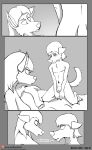  animal_genitalia animal_penis breasts canid canine_penis clothed clothing comic female genitals incest jackywind knot llori_gray male mammal mother mother_and_child mother_and_son parent parent_and_child penis shane_gray son 