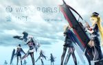  6+girls black_legwear blonde_pubic_hair cloak essex_(warship_girls_r) hancock_(warship_girls_r) highres hood lexington_(cv-16)_(warship_girls_r) multiple_girls ocean ponytail richard_rii shangri-la_(steelblue_mirage) silver_hair steelblue_mirage ticonderoga_(warship_girls_r) warship_girls_r 