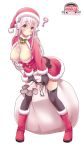  breasts christmas mag_kan nipple_slip sonico super_sonico v-mag 