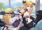  arknights breasts doctor_(arknights) horns leizi_(arknights) long_hair lu_hao_liang open_shirt pantyhose penis pointed_ears pussy pussy_juice sex tail torn_clothes 