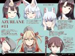  /\/\/\ 4girls :d admiral_hipper_(azur_lane) ahoge akagi_(azur_lane) animal_ear_fluff animal_ears azur_lane bangs black_gloves blonde_hair blue_background blush blush_stickers breasts brown_eyes brown_hair clenched_teeth closed_eyes commentary_request dated dress eyebrows_visible_through_hair fox_ears gloves green_eyes grey_dress grey_headwear hair_between_eyes hands_on_another&#039;s_face hebitsukai-san highres kaga_(azur_lane) letterboxed long_hair medium_breasts mole mole_on_breast multiple_girls open_mouth parted_lips red_eyes side_ponytail sideboob smile tears teeth translation_request twitter_username two_side_up v-shaped_eyebrows visor_cap white_hair zuikaku_(azur_lane) 