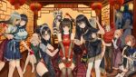  404_(girls_frontline) 6+girls adapted_costume agent_(girls_frontline) airhorn alternate_costume alternate_hairstyle anger_vein animal_print architect_(girls_frontline) arm_up armlet arms_up balcony bear_panties bear_print black_gloves black_hair black_legwear blonde_hair blue_eyes blush_stickers bow bowtie bra braid breast_grab breasts brown_eyes brown_gloves brown_hair brown_legwear carpet character_request check_character chinese_border chinese_clothes chinese_new_year cleavage cleavage_cutout commentary_request compact covering_eyes dinergate_(girls_frontline) double_bun dreamer_(girls_frontline) dressing_another dust_particles elbow_gloves emblem eyelashes eyepatch face_to_breasts firecrackers fireworks floral_print frilled_china_dress girls_frontline gloves grabbing gradient_hair grey_hair grifon_&amp;_kryuger hair_ornament hairclip hands_on_lap hanging_light highres hug humping indoors japanese_clothes jitome kimono kneeling lace lace-trimmed_bra lace-trimmed_panties lantern leaning_forward lion_dance low_twintails m16a1_(girls_frontline) m1903_springfield_(girls_frontline) m4_sopmod_ii_(girls_frontline) maid_headdress makeup_brush medium_breasts moran_(pixiv27824646) multicolored_hair multiple_girls night no_shoes obi orange_hair otoshidama panties pantyhose pantyshot pantyshot_(kneeling) paper_lantern pom_pom_(clothes) print_panties red_bra red_eyes red_panties rug saliva sangvis_ferri sash silver_hair sitting skirt sleeves_past_wrists st_ar-15_(girls_frontline) stool streaked_hair sweatdrop tassel thighhighs twintails underwear white_legwear wooden_floor yellow_eyes 