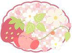  food fruit kirby kirby_(series) magumagu_(mag2) no_humans sleeping strawberry 