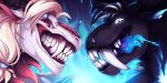  2020 arsauron digital_media_(artwork) dragon duo greame open_mouth smile teeth tongue 
