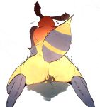  2020 antennae_(anatomy) anthro anthro_penetrated arthropod bee bodily_fluids butt cupid_bee digital_media_(artwork) duo english_text faceless_male female female_penetrated fur genital_fluids genitals goonie-san hi_res hymenopteran insect little_witch_academia male male/female male_penetrating male_penetrating_female nude penetration sex simple_background studio_trigger text vaginal vaginal_penetration 