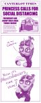  absurd_res book book_fort clothing comic coronavirus covid-19 crown dstears equid eyewear female floppy_ears friendship_is_magic glasses hi_res horn jewelry mammal moondancer_(mlp) my_little_pony newspaper regalia sweater text topwear twilight_sparkle_(mlp) unicorn winged_unicorn wings 