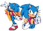  2020 anthro blue_body blue_fur bottomless clothed clothing crossgender eulipotyphlan female footwear fur gesture gloves green_eyes hand_on_hip handwear hedgehog hi_res jacket mammal mtf_crossgender on_one_leg one_eye_closed shoes simple_background smile solo sonic_the_hedgehog sonic_the_hedgehog_(series) sparkles standing thumbs_up topwear violetmadness7 white_background wink 