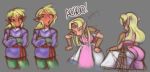  2020 blonde_hair blue_eyes blush breast_growth breasts breath_of_the_wild butt clothing dress eyes_closed female gender_transformation grey_background hair humanoid humanoid_pointy_ears hylian kitsugar link male mtf_transformation nintendo not_furry open_mouth princess_zelda sequence simple_background smile sneezing the_legend_of_zelda transformation video_games 