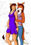  anthro canid canine duo felid female fox hi_res lion lionclaw1 lionheart mammal pantherine sandra sarah 