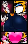  anthro butt clothed clothing crossdressing eyebrows eyeshadow feminization feminized humanoid makeup male miles_prower rouge_the_bat solo sonic_the_hedgehog_(series) thick_eyebrows thick_thighs 