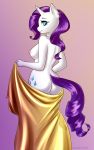  absurd_res anthro breasts butt cutie_mark equid female friendship_is_magic hi_res horn mammal my_little_pony rarity_(mlp) smile solo unicorn yutakira92 