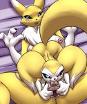  alternate_color anthro big_breasts breasts clitoris clitoris_lick cunnilingus digimon digimon_(species) erect_nipples fan_character female female/female fluffy fluffy_ears fluffy_tail fur furball genitals licking looking_at_viewer neck_tuft nipples oral pussy renamon renimpmon sex size_difference small_dom_big_sub spread_pussy spreading tongue tongue_out tuft urethra vaginal yellow_body yellow_fur 
