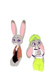  2019 clothed clothing disney drinking ears_down ears_up francesca-ictbs fully_clothed fur grey_body grey_fur hat headgear headwear hi_res holding_cup holding_object judy_hopps lagomorph leporid mammal multiple_poses pivoted_ears pose purple_eyes rabbit simple_background straw white_background zootopia 