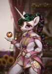  2020 alternate_hairstyle anthro assasinmonkey blurred_background clothing equid equine female friendship_is_magic hi_res horn mammal my_little_pony orb princess_celestia_(mlp) signature solo 