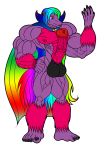  animal_humanoid anthro balls clydesdale deity draft_horse equid equid_humanoid equine equine_humanoid genitals hi_res horse horse_humanoid humanoid icewolfjr01 lgbt_pride male male/male mammal mammal_humanoid muscular pride_colors solo 