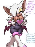  big_breasts breasts chiropteran fan_character female furball looking_at_viewer mammal maron_the_bat nipples purple_eyes solo sonic_the_hedgehog_(series) text 