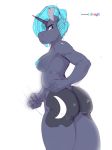  absurd_res angry anthro cutie_mark dragk equid equine female friendship_is_magic hi_res horse mammal my_little_pony nipples nude pony princess_luna_(mlp) rude solo solo_focus thick_thighs vulgar 