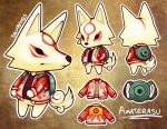  abstract_background amaterasu animal_crossing anthro anthrofied backpack big_ears black_eyes black_nose bottomless canid canine canis capcom cheek_tuft chibi clothed clothing crossover deity english_text eye_markings facial_markings facial_tuft featureless_crotch female flame_pattern fluffy fluffy_tail front_view fur hands_in_pockets head_markings hi_res jacket looking_at_viewer looking_away mammal markings model_sheet multicolored_body multicolored_clothing multicolored_fur multiple_angles nintendo paws pockets rear_view red_jacket red_markings signature snout solo squidnibs standing text topwear tuft two_tone_body two_tone_fur video_games white_body white_fur white_jacket wolf ōkami 