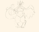  abs absurd_res anthro belly breasts breath_powers claws clitoris elemental_manipulation feet female fire fire_breathing fire_manipulation genitals hi_res horn invalid_tag kentuckiyucki mega_charizard mega_charizard_x mega_evolution nintendo nude pok&eacute;mon pok&eacute;mon_(species) pussy sketch solo thick_tail thick_thighs video_games wide_hips wings 