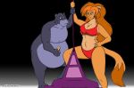  animal_humanoid ape bikini cat_humanoid cjshadorunner clothing felid felid_humanoid feline feline_humanoid felis female gorilla group haplorhine human humanoid macro male male/female mammal mammal_humanoid primate size_difference swimwear tower 