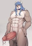  abs anthro balls big_balls big_penis black_nails black_nose blue_hair blush bodily_fluids canid canine canis colored_nails countershading cum cum_drip dripping erection fur genital_fluids genitals grey_background hair hi_res holding_penis humanoid_genitalia humanoid_hands humanoid_penis kemono long_hair looking_at_penis male mammal multicolored_body multicolored_fur muscular muscular_male nails navel nipples nude open_mouth pecs penis simple_background sindoll solo standing tan_body tan_fur teeth two_tone_body two_tone_fur white_body white_countershading white_fur wolf 