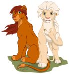  disney felid female female/female feral freefox frozen frozen_(movie) group hair hi_res lion mammal pantherine princess_anna_(frozen) queen_elsa_(frozen) the_lion_king 
