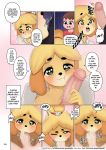  &lt;3 amadeen animal_crossing anthro blush bodily_fluids breasts canid canine canis clothed clothing comic dialogue domestic_dog drooling duo english_text erection fellatio female first_person_view fur genitals green_eyes hair handjob hi_res holding_penis human human_on_anthro interspecies isabelle_(animal_crossing) kneeling looking_at_viewer male male/female male_pov mammal nintendo one_eye_closed open_mouth oral penile penis penis_on_face saliva sex shih_tzu sweat teeth text tongue tongue_out toy_dog undressing unzipped_pants unzipping video_games villager_(animal_crossing) yellow_body yellow_fur zipper 