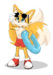  absurd_res anthro beach bottomwear canid canine clothing fox hi_res kitsune2000 male mammal miles_prower prower seaside shorts sketch solo sonic_the_hedgehog_(series) swimming swimming_trunks swimwear tails_(disambiguation) 