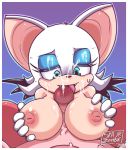  big_breasts bodily_fluids breasts chiropteran cum cum_on_breasts cum_on_face duo female genital_fluids genitals hi_res humanoid_genitalia humanoid_penis kirby kirby_(series) licking male male/female mammal nintendo nipples oral penile penis penis_lick rouge_the_bat sex skajrzombie sonic_the_hedgehog_(series) sweat tongue tongue_out video_games waddling_head 
