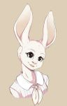  2020 absurd_res beastars digital_media_(artwork) hair haru_(beastars) headshot_portrait hi_res lagomorph leporid mammal open_mouth portrait rabbit rainbowscreen smile teeth tongue white_hair 