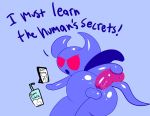  anal anal_masturbation anal_penetration backsack balls demon dildo english_text genitals hi_res horn humanoid imp male mark_m masturbation penetration purple_body purple_skin red_eyes sex_toy solo text zilx_(bugmag) 