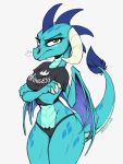  2020 anthro breasts clothed clothing digital_media_(artwork) dragon female friendship_is_magic hasbro hi_res horn membrane_(anatomy) membranous_wings my_little_pony non-mammal_breasts panties princess_ember_(mlp) scalie solo thick_thighs thin_waits underwear western_dragon wings zazush-una 