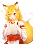  animal_humanoid apron asian_clothing black_ears canid canid_humanoid canine canine_humanoid clothed clothing cute_fangs dipstick_ears dipstick_tail east_asian_clothing fox_humanoid hair haori hi_res humanoid inner_ear_fluff japanese_clothing mammal mammal_humanoid mofuron4504 multicolored_ears multicolored_tail open_mouth red_clothing senko-san sewayaki_kitsune_no_senko-san solo tuft two_tone_tail white_clothing white_tail 