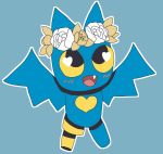  adorabat anthro autumnkouhai blush cartoon_network child chiropteran female flower flower_crown hi_res mammal mao_mao:_heroes_of_pure_heart pegleg plant solo wings yellow_sclera young 