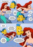  a_new_discovery_for_ariel ariel comic disney dudley flounder palcomix sebastian the_little_mermaid ursula 