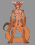  absurd_res animal_humanoid anthro dragon dragon_humanoid hi_res horn humanoid male muscular muscular_male solo technicoloris 