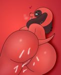  &lt;3 2020 animal_crossing anthro big_butt blue_eyes blush bodily_fluids breasts breath butt canid canine cherry_(animal_crossing) cum cum_in_pussy cum_inside cum_on_butt cute_fangs ear_piercing female fur genital_fluids genitals half-closed_eyes hi_res hoodie_stalker huge_butt looking_back lying mammal narrowed_eyes nintendo nude open_mouth panting piercing presenting pussy red_body red_fur seductive simple_background smile solo tailwag thick_thighs tongue tongue_out video_games wide_hips 