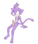  anthro bikini blaze_the_cat clothing disembodied_penis domestic_cat felid feline felis female flat_chested fours_(artist) fur genitals grinding hi_res humanoid_genitalia humanoid_penis male mammal penis purple_body purple_fur skinny solo sonic_the_hedgehog_(series) swimwear 