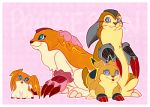  ambiguous_gender blue_eyes brown_body claws digimon digimon_(species) evolutionary_family feral low_res mammal markings orange_body patamon prairiemon red_claws sitting smile toe_claws unknown_artist unknown_species whiskers wings 