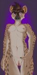  anthro blank_stare breasts digital_media_(artwork) female flat_chested fur genitals hi_res hyaenid looking_at_viewer mammal nipples nude pussy simple_background small_breasts spotted_hyena winteranswer 