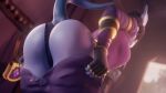  3d_(artwork) absurd_res bent_over big_butt blender_(software) blizzard_entertainment breasts butt cheeky_panties clothing colonelyobo digital_media_(artwork) draenei female genitals hi_res horn horned_humanoid humanoid mammal not_furry panties pussy solo underwear video_games warcraft 