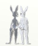  anthro beastars big_breasts breasts capt_hairball disney duo female haru_(beastars) hi_res huge_breasts judy_hopps lagomorph leporid looking_at_another mammal nude rabbit smile touching_butt zootopia 