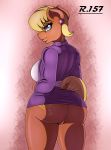  absurd_res anthro breasts butt clothing cutie_mark ear_piercing ear_ring equid equine female friendship_is_magic genitals hi_res horse mammal ms._harshwhinny_(mlp) my_little_pony piercing pussy renegade-157 solo 