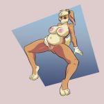  anthro belly big_belly big_breasts breasts female genitals hare hi_res lagomorph leporid lola_bunny looney_tunes mammal nipples nude pregnant pussy rabbit solo warner_brothers zana6_(artist) 