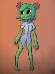  absurd_res bottomless clothed clothing elemental_creature elemental_humanoid female flora_fauna flower_on_head hi_res humanoid plant plant_humanoid puapka solo 