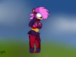  anonymous_artist anthro balls big_balls big_penis breasts eulipotyphlan fur genitals gynomorph hair hedgehog hi_res humanoid intersex mammal penis pink_body pink_fur pink_hair solo sonia_the_hedgehog sonic_the_hedgehog_(series) sonic_underground thick_penis thick_thighs 