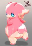  &lt;3 &lt;3_eyes anus audino blush female feral genitals hi_res looking_at_viewer nintendo pinup pok&eacute;mon pok&eacute;mon_(species) pose pussy rear_view simple_background solo usssar12 video_games 